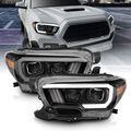 Anzo Usa 16-C TACOMA PROJECTOR HEADLIGHTS W/PLANK STYLE DESIGN BLACK/AMBER W/DR 111379